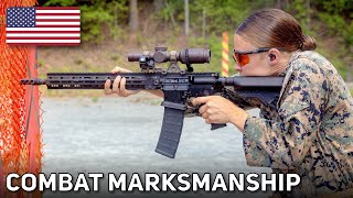 US Marines Conduct AR15 Rifles Combat Marksmanship at Quantico 2024 [upl. by Annot910]