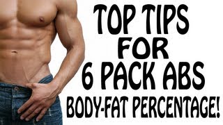 TIPS FOR 6 PACK ABS  BODYFAT PERCENTAGE [upl. by Rohn]