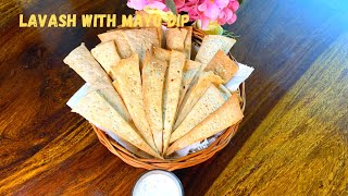 Lavash Easy Recipe Of Lavash Lavash Crackers Crispy Lavash Eazy Peazy Cooking Healthy Snack [upl. by Aivuy]