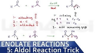 Aldol Condensation Reaction Shortcut by Leah4sci [upl. by Mahoney494]