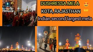 DUSHRESSA MELA❤‍🔥 KOTARAJASTHAN RAM BARAT RAVAN DAHAN 2024INDIA 2 LARGEST MELA ACCIDENT [upl. by Gavette534]