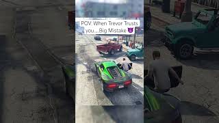 Trevor Im Not Falling For It This Time 😂 gtaviral gtaonline gta5online gtacars gta5 race [upl. by Droflim]