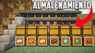 Cómo hacer un SISTEMA de ALMACENAMIENTO AUTOMÁTICO en MINECRAFT [upl. by Ally171]