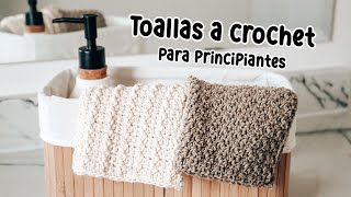 COMO TEJER TOALLAS DE MANO A CROCHET  TUTORIAL PARA PRINCIPIANTES  Daniis Ways [upl. by Darrin]