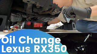 Oil Change in 2014 Lexus RX350 [upl. by Ahselet]