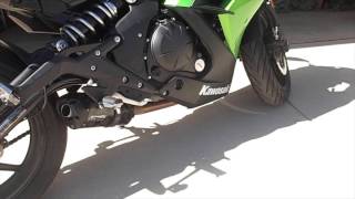 2014 Kawasaki Ninja 650 Two Brothers Racing exhaust [upl. by Otilegna]