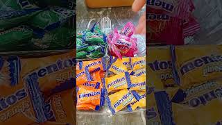 🌈🍬 FILLING Platter of FLAVORED MENTOS ASMR 🍬🌈 shorts short sweet yummy [upl. by Iraj]