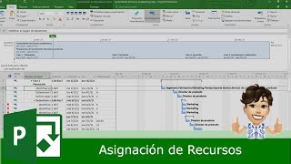 08  Microsoft Project 2016  Asignar Recursos [upl. by Atsylak]