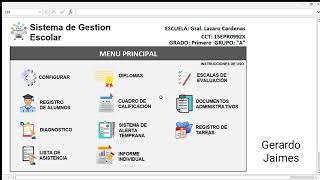 Sistema de Gestión Escolar  General 112 [upl. by Tiffa293]