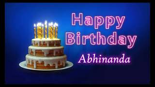 Special Happy Birthday Song for Abhinanda [upl. by Atsylak330]