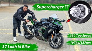 37 Lakh Ki Bike  Worlds First Supercharged Production Superbike  Kawasaki Ninja H2 Sx Se [upl. by Onateyac]