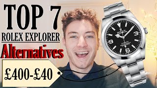 2021 My Top 7 Rolex Explorer Alternatives £400  £40 and My Thoughts on Homage Watches [upl. by Sedinoel]