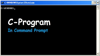 Run C Program in Command Prompt [upl. by Enihpesoj280]