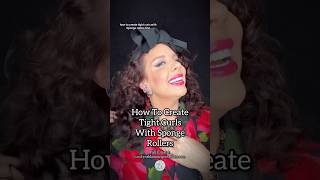 How To Create Tight Curls With Sponge Rollers [upl. by Enrichetta314]