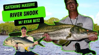 Catching Big River Snook in Jupiter Florida with Capt Ryan Nitz [upl. by Tlihcox]