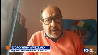 TG5  Aggressione a Palermo  Intervento della UILPA PP Sicilia [upl. by Mercado286]