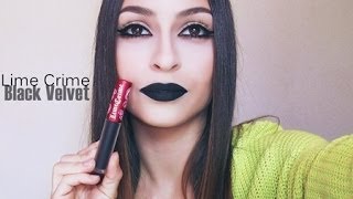 LIME CRIME VELVETINE  Black Velvet  Part 2 [upl. by Yedoc]