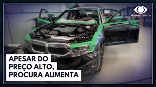 Aumenta procura por blindagem de carros  Jornal da Band [upl. by Yrehc155]