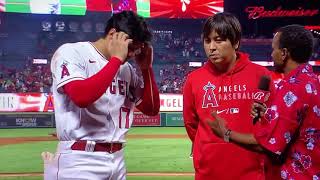 Shohei Ohtani Postgame interview  30 Homeruns  July 2 2021 [upl. by Lotus598]