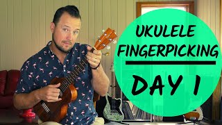 5 Day Series  Ukulele Fingerpicking Patterns  Day 1  Tutorial  Play Along [upl. by Ehrsam]