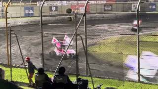 Sprintcars Heat 6 Easter Trail Night 3 Premier Speedway [upl. by Carola]