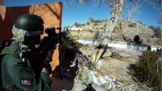 The Echo1 M240 Bravo in an Airsoft War Battlefield at OP Route 66  720P HD [upl. by Hulbard]