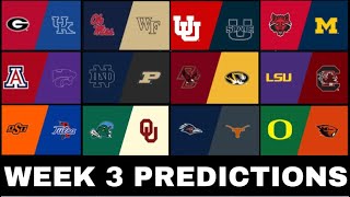 College Football Picks amp PREDICTIONS for Week 3 [upl. by Akeimat]