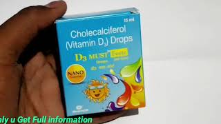 D3 must forte drops uses and side effects review in tamil  Medicine Health [upl. by Assilana]