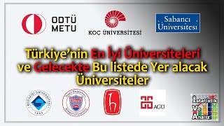 Türkiyenin EN İYİ ÜNİVERSİTELERİ ve Gelecekte Bu Listede Olacak Üniversitlerimiz [upl. by Frasch524]