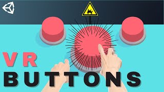 How to make a VR Button  Unity Tutorial [upl. by Eiloj]