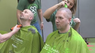 13th annual St Baldricks headshaving event at UH Rainbow Babies amp Childrens Hospital [upl. by Hilarius]