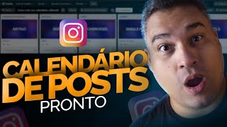 CALENDÁRIO EDITORIAL como criar um CALENDÁRIO DE POSTAGENS para o instagram [upl. by Ididn351]