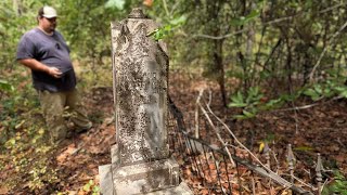 PRECIVIL WAR CEMETERY FOUND DEEP IN THE WOODS STATHAM CEMETERY [upl. by Avahc140]