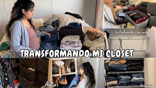 Transformacion de mi closet Aprovechando espacios ✅ [upl. by Dry]