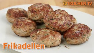 Saftige Frikadellen Fleischküchle Fleischpflanzerl Buletten einfach selber machen mit Rezept [upl. by Kucik]