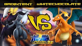 FT5 vs WhiteChocolate  Darkrai Shadow Mewtwo vs Charizard Pokken Tournament DX [upl. by Nosnehpets]