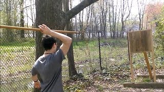 Homemade Throwing Spear [upl. by Aimahc114]