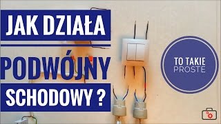 Przełącznik schodowy podwójny  jak to działa  Vteka [upl. by Lara]