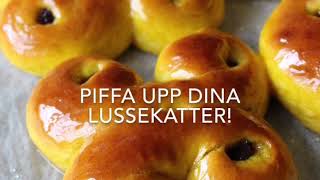 LUCKA 3  Sockrade lussekatter [upl. by Akitnahs]