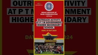 Outreach Activity at PTM Government Higher Secondary School iimc [upl. by Ydolem667]