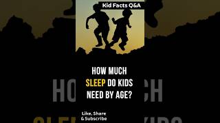 How much sleep do Kids need by Age kidsfacts [upl. by Ennaeiluj]