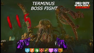 ROUND 115 BOSS FIGHT TERMINUS EASTER EGG Black Ops 6 Zombies [upl. by Ateuqram]