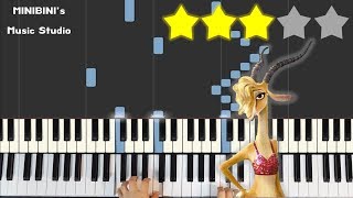 Try everything  Zootopia OST 《Piano Tutorial》 ★★★☆☆ [upl. by Faletti]