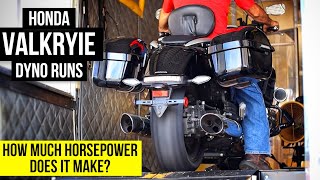 Honda Valkyrie 1800  GL1800 Dyno Runs  How much Horsepower does it make [upl. by Earissed]