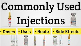 Injections Used in Emergency  Commonly Used Injections [upl. by Sito]