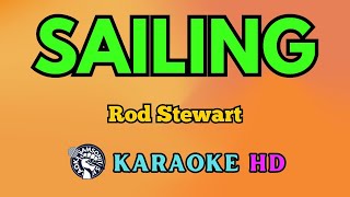 Sailing KARAOKE by Rod Stewart 4K HD samsonites [upl. by Melmon]