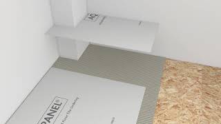 Installation of Knauf Aquapanel® Cement Board Floor Tile Underlay DIY UK amp Ireland [upl. by Annitsirhc837]