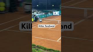 Roberto Carballes Baena forehand winner vs Daniel Altmaier Seville Challenger 2024 [upl. by Prager614]