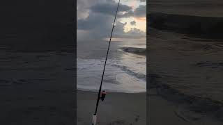 Beautiful sunrise and fishing conditions at Cocoa Beach tight lines [upl. by Htiderem892]