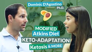 Dominic DAgostino PhD on Modified Atkins Diet KetoAdaptation Ketosis amp More [upl. by Epperson158]